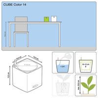 Умный вазон Lechuza Cube Color 14 1 л серый 13384