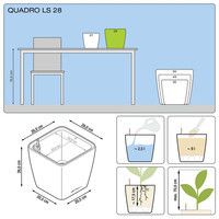 Умный вазон Lechuza Quadro Premium LS 28 8,5 л белый 16140