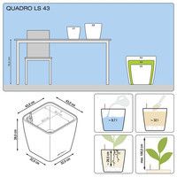 Умный вазон Lechuza Quadro Premium LS 43 31,9 л черный 16189