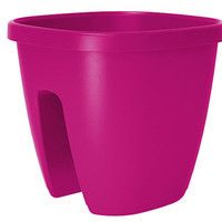 Фото Цветочный горшок Emsa CITY для перил 30х30 см розовый EM515018