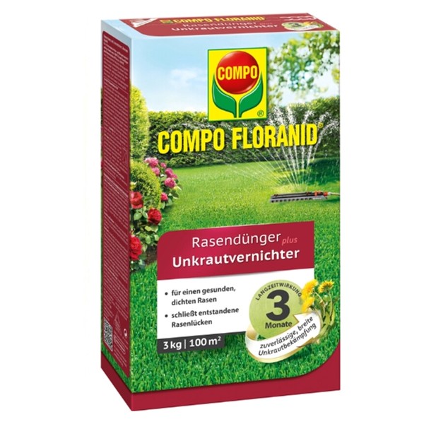 Удобрение Compo для газонов против сорняков 3 кг 3310