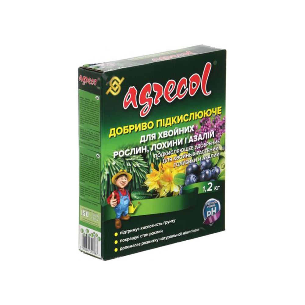 Удобрение Agrecol для хвойных растений, черники и азалии 1,2 кг 30208