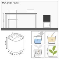 Умный вазон Lechuza Pila Planter Color 14,5 л темно-серый 15906