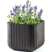 Горшок для цветов Keter Cube Planter M черный 230225