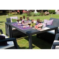 Комплект садовой мебели Keter Bahamas Fiesta 2 дивана + 2 кресла + 1 стол графит 233614