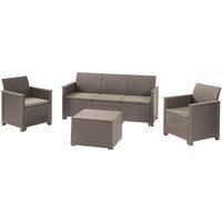 Комплект садовой мебели Keter Elodie 5 seater set 1 диван + 2 кресла + 1 стол графит 253923