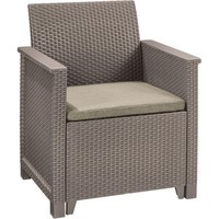 Фото Комплект садовой мебели Keter Elodie 5 seater set 1 диван + 2 кресла + 1 стол графит 253923