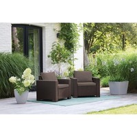 Комплект садовых кресел Keter California Chair 2 шт коричневый 252920