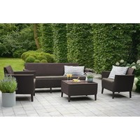 Диван садовый Keter Salemo 3 seater sofa коричневый 244095
