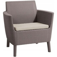 Комплект садовой мебели Keter Salemo 3 seater set 1 диван + 2 кресла + 1 стол капучино 253237