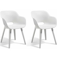 Комплект садовых стульев Keter Akola 2 шт белый 238358