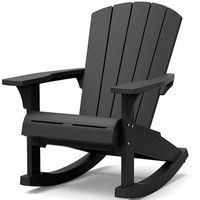 Фото Кресло-качалка садовое Keter Rocking Adirondack chair графит 253276